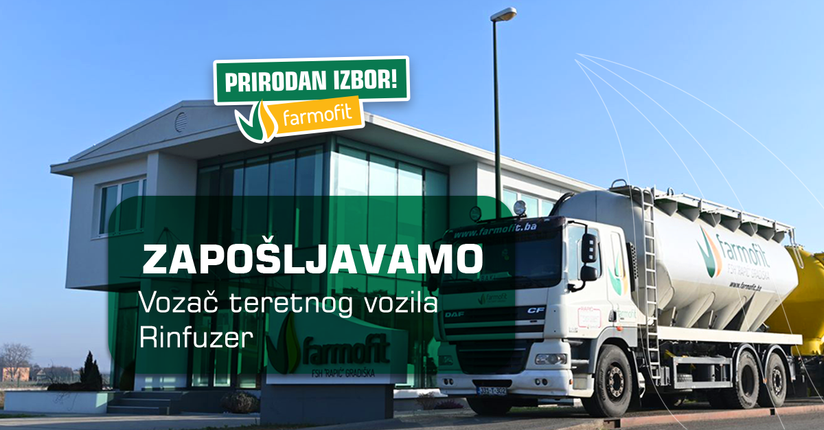 Konkurs: Vozač teretnog vozila – rinfuzer